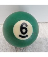 Miniature Pool Ball Small Billiards 1-1/2&quot; Pocket Size SINGLE 6 BALL GRE... - £5.05 GBP