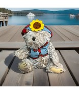 Brass Button Teddy Bear Blossom 1996 Plush Toy Handcrafted - $28.73