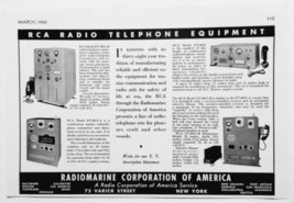 1940 Print Ad RCA Marine Radio Telephones New York,NY - £7.01 GBP