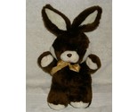 16&quot; VINTAGE BABY BROWN &amp; WHITE BUNNY RABBIT CUDDLE WIT STUFFED ANIMAL PL... - $33.25