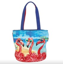 Paul Brent &quot;Girls Want To Have Fun&quot; Flamingo Small/Medium Tote Bag Purse - £29.80 GBP