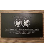2021 American Eagle One Ounce Silver Reverse Proof Two-Coin Set Mint - €149,13 EUR