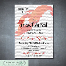 Crawfish Boil Graduation Party Invitation/Seafood Boil/printable/Digital... - £12.01 GBP