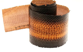 Genuine Leather Snake Skin Hide Snakeskin Pelt Craft Supply Vintage Copper - £5.86 GBP+
