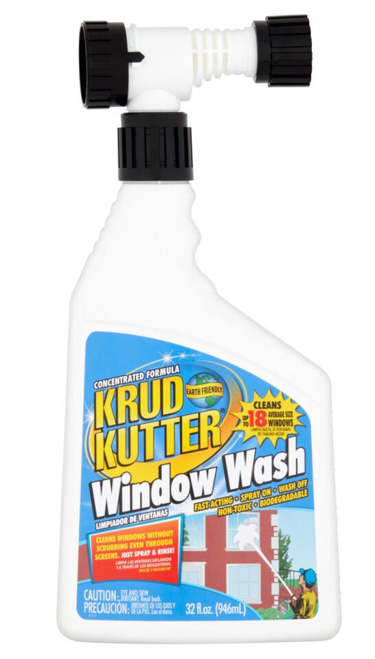 Krud Kutter Window Wash, 32 oz, Hooks to Hose - $16.95