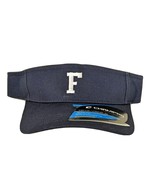 Navy Blue Visor with F Logo Strapback One Size Fits Most  - $19.68