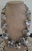 Semi-Precious Stone &amp;  Beaded Necklace ~ 17&quot; Long ~ Multi Colored ~ New ~ 8 - $22.44