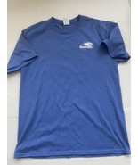 UMass Lowell River Hawks Mens Shirt Size M Blue Port &amp; Company Mens - $20.17