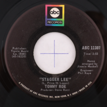Tommy Roe – Stagger Lee / Back Streets And Alleys - 45 rpm Vinyl 7&quot; Sing... - £7.71 GBP