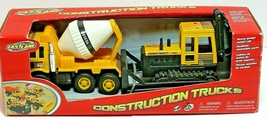 NIB Fast Lane Construction Trucks Cement Mixer & Bull Dozer Toys R Us Exclusive - £19.36 GBP