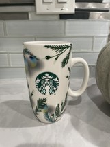 Starbucks 2020 Ceramic 15 oz Cup Mug Tall Christmas Holiday Ornaments - £8.24 GBP