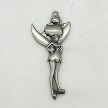 Large Silver Tone Tink Tinker Bell DISNEY Pendant 3 1/4&quot;H - $460.52 MXN