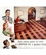 Kentile Asphalt Tile Flooring 1948 Advertisement Household Business DWHH5 - $730.65 MXN