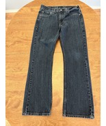 Levi&#39;s 527 Jeans Mens 34x31.5 Blue Dark Wash Denim Bootcut Leg Tagged 34X32 - $24.72