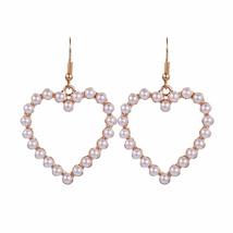 New Elegant Women&#39;s Jewelry Fashion Dangle Earrings Big Pearl Earring Stud Drop  - £7.54 GBP
