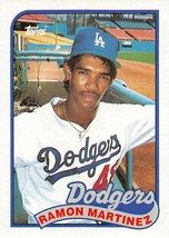 1989 Topps #225 Ramon Martinez RC Rookie Card Los Angeles Dodgers ⚾ - £0.75 GBP