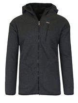 Blu Rock Men&#39;s Tech Sherp Lined Fleece Zip Up Charcoal Grey Hoodie - M - £23.34 GBP