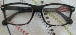Ultra Thin Aspheric Lenses ~ Tortoise R2050 ~ +3.00 Plastic Reading Glas... - $28.10 CAD