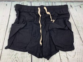 Women Casual Cotton Shorts Drawstring Comfy Elastic Waist Shorts Pull On XL - £17.52 GBP