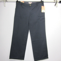 O P Twill Pant NWT WOMEN&#39;S (13) Graystone Wide Leg 100% Cotton NEW Big P... - $23.00