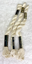 3 MINT DMC Perle Pearl Cotton 5 Ecru Embroidery Floss Vintage Skein - £7.03 GBP