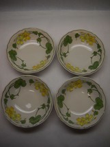 VILLEROY AND BOCH Cereal BOWLS Set of 4 VINTAGE Geranium Collection Non ... - $138.59