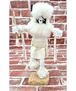 Vintage 11.5&quot; Native American White Buffalo Dancer Kachina Doll 2005 Signed - €86,54 EUR