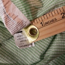 Izod Men's Cotton Green Check Stripe Button-Down Collar Long Sleeve Shirt Size M image 7