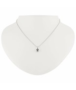 Silver Tone Mystic Pear Shaped Pendant Necklace - £15.33 GBP