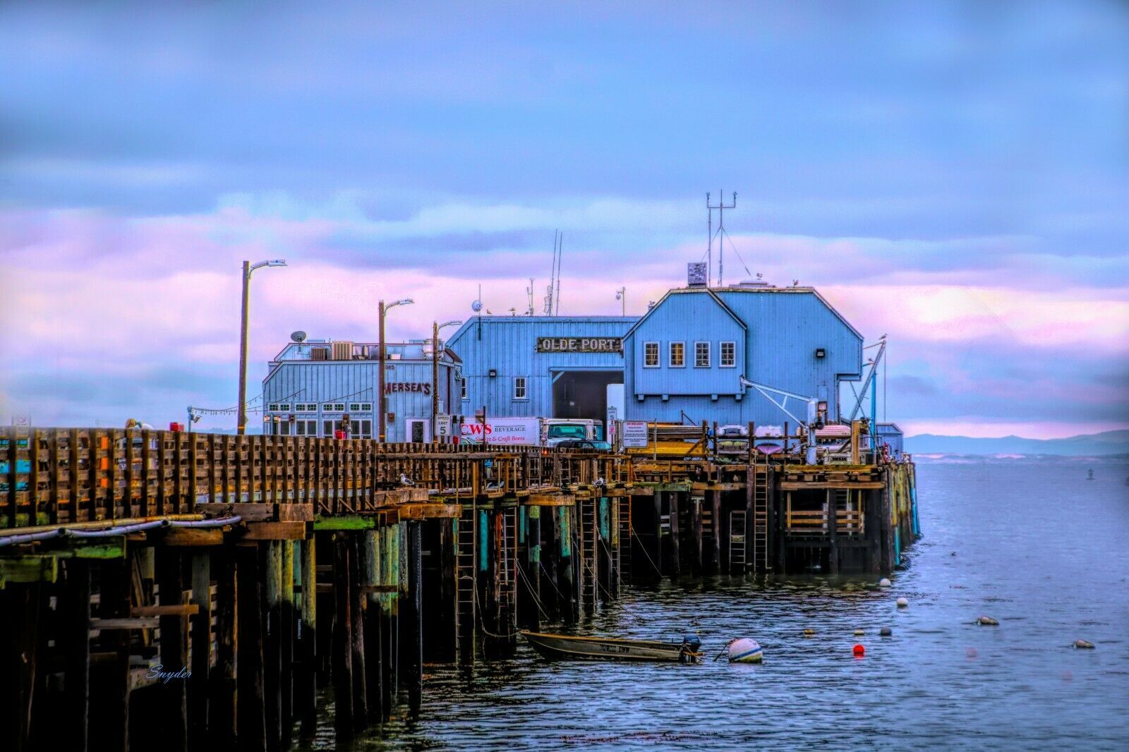 Primary image for Olde Port Inn Avila Beach California by Floyd Snyder Seascape Boats 20x30 