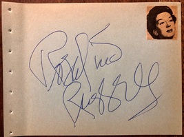 ROSALIND RUSSELL AUTOGRAPHED SIGNED 1950s VINTAGE ALBUM PAGE HIS GIRL FR... - $149.99