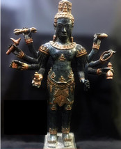 Antique Khmer Style Bronze Angkor Shiva - 8 Arms Lucky Rich Southeast Asia colle - £1,199.03 GBP