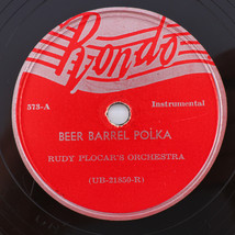 Rudy Plocar - Beer Barrel Polka / At The Spring 1947 78 rpm Record Rondo R-573 - £28.76 GBP