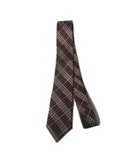 Plaid Silk Neck Tie by Bruno Piattelli Roma Men&#39;s 58&quot; X 2.75&quot; Red, Black... - $443.23 MXN