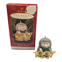 Vintage Hallmark Christmas Keepsake Ornament Fabulous Decade Hedgehog 1997 #2 - £5.57 GBP