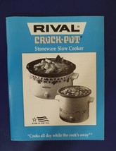 Rival Crock-Pot Stoneware Slow Cooker (Recipes) Paperback 1995 English/French - £3.98 GBP