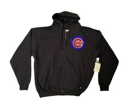 Chicago Cubs Hoodie Jacket Pacific &amp; Co Full Zip Womens XL Rhinestones 90&#39;s Y2K - £21.78 GBP