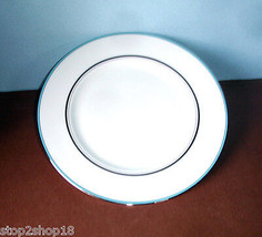 Kate Spade Library Lane Aqua Bread &amp; Butter Plate 6.25&quot; Made in USA New - £13.37 GBP