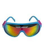 Pit Viper Rainbow Lens Aviator Sunglasses Pink Blue Shield Blue Military - $49.50