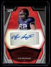 2023 Sage Hit Peak Performance Ryan Greenhagen Auto #PKA-RG - £2.56 GBP