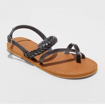 Women&#39;s Nadia Braided Ankle Strap Sandals - Universal Thread - Size US 10.0 - $14.99