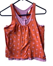 Gap Kids Layered Tank Top  Girls  XXLG Orange Polka Dot Pull Over - £4.18 GBP