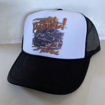 Vintage Dale Earnhardt Hat Dale 3 Trucker Hat snapback Black Cap NASCAR - $17.56
