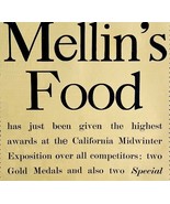 Mellin&#39;s Food California Midwinter Expo 1894 Advertisement Victorian XL ... - $553.22 MXN