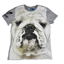 Adidas English Bulldog Animal Print Men&#39;s Extra Large XL T Shirt - £82.20 GBP