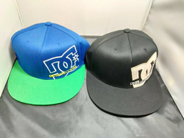 Dc Shoe Co Usa Cap Baseball Hat Dcshoecousa Black Blue/Green Noswot L/XL - $24.99