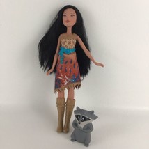Disney Princess Pocahontas Royal Shimmer Doll Meeko Raccoon Figure 2015 ... - £14.99 GBP