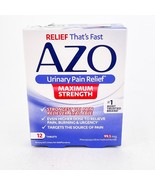 AZO Urinary Pain Relief Maximum Strength 12 Tablets BB 5/2026 - $19.30