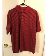 PGA Tour Men&#39;s Polo Shirt Red Short Sleeve Golf Airflux Size XL - $11.26