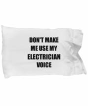 EzGift Electrician Pillowcase Coworker Gift Idea Funny Gag for Job Pillow Cover  - £17.38 GBP